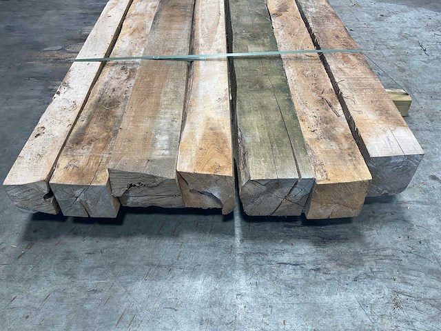 Teak balk 230x9-15 cm (7x) - afbeelding 5 van  6