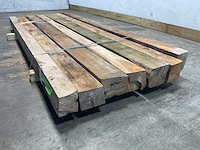 Teak balk 230x9-15 cm (7x) - afbeelding 6 van  6