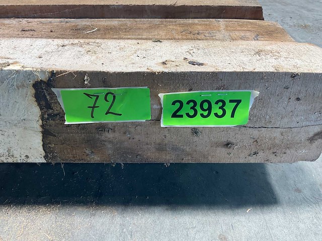 Teak balk 230x9-15 cm (7x) - afbeelding 6 van  8