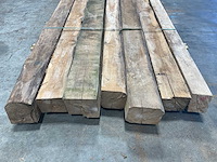 Teak balk 230x9-15 cm (7x) - afbeelding 8 van  8