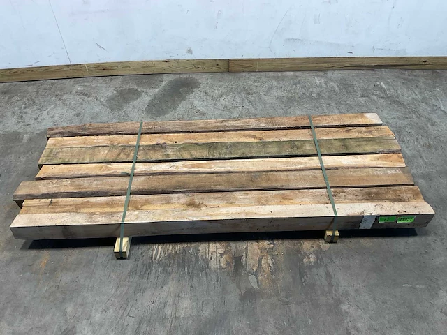 Teak balk 230x9-15 cm (7x) - afbeelding 2 van  8