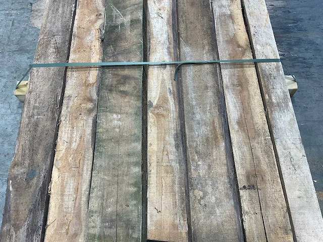 Teak balk 230x9-15 cm (7x) - afbeelding 4 van  8