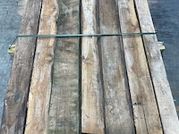 Teak balk 230x9-15 cm (7x) - afbeelding 4 van  8