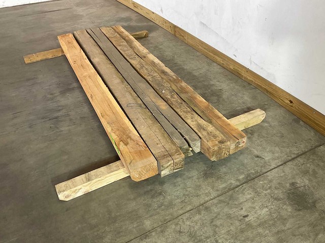 Teak balk 240x10-15 cm (5x) - afbeelding 2 van  3