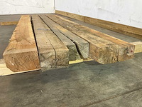 Teak balk 240x10-15 cm (5x) - afbeelding 3 van  4