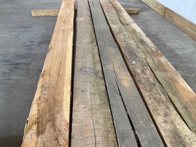 Teak balk 240x10-15 cm (5x) - afbeelding 4 van  4
