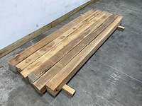 Teak balk 240x12-15 cm (6x) - afbeelding 3 van  9