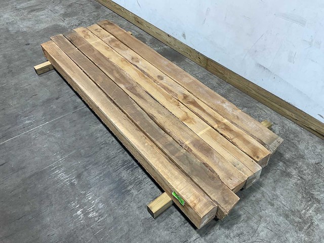 Teak balk 240x12-15 cm (6x) - afbeelding 4 van  9