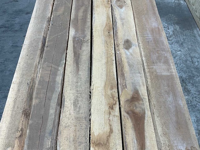 Teak balk 240x12-15 cm (6x) - afbeelding 5 van  9