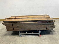 Teak balk gedroogd 240x8-17 cm (34x) - afbeelding 1 van  9
