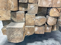 Teak balk gedroogd 240x8-17 cm (34x) - afbeelding 4 van  9