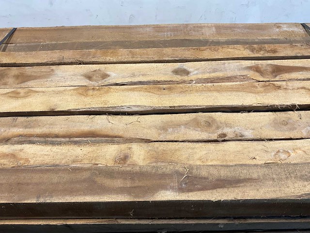 Teak balk gedroogd 240x8-18 cm (37x) - afbeelding 3 van  7