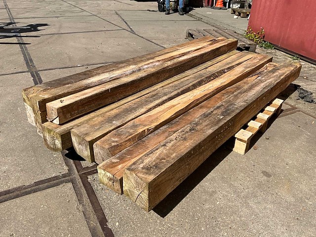 Teak balken (10x) - afbeelding 5 van  6