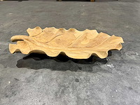 Teak blad schaal - afbeelding 1 van  2