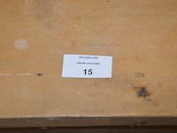 Teak bureel 3 laden afm. 200x80 - afbeelding 5 van  9
