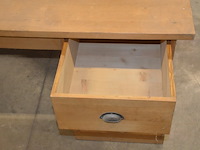 Teak bureel 3 laden afm. 200x80 - afbeelding 8 van  9
