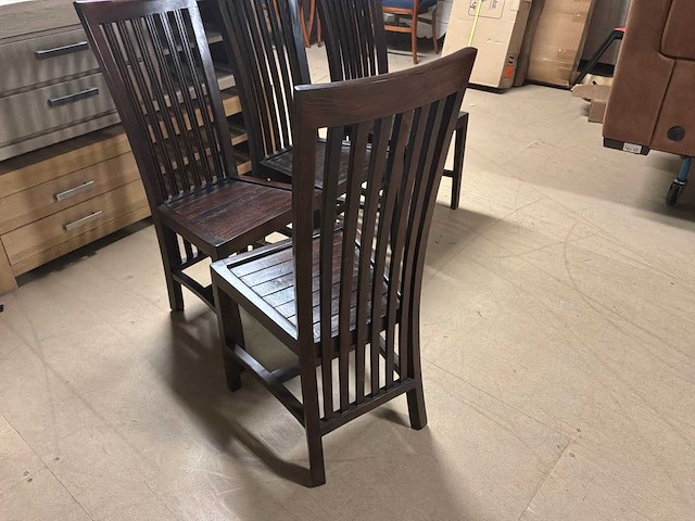 Teak eetkamerstoel (4x) - afbeelding 2 van  11