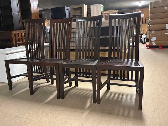 Teak eetkamerstoel (4x) - afbeelding 5 van  11