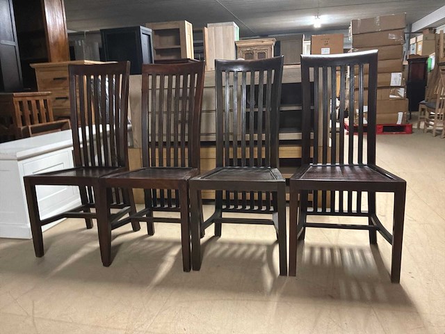 Teak eetkamerstoel (4x) - afbeelding 6 van  11