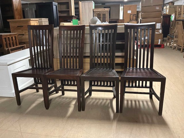 Teak eetkamerstoel (4x) - afbeelding 7 van  11