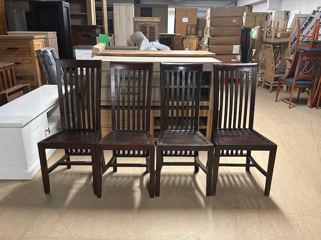 Teak eetkamerstoel (4x) - afbeelding 8 van  11