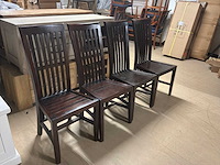 Teak eetkamerstoel (4x) - afbeelding 9 van  11