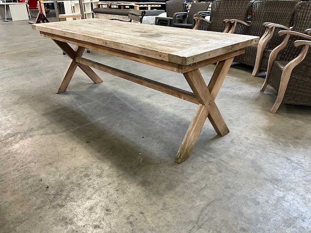 Teak hout large tuintafel - afbeelding 4 van  4
