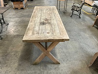 Teak hout large tuintafel - afbeelding 3 van  4