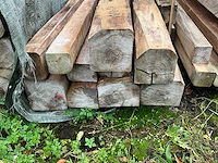 Teak houten - balken (10x) - afbeelding 2 van  5