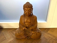 Teak houten buddha 40 cm