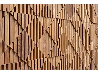 Teak houten wandpaneel modern (10x) - afbeelding 2 van  3