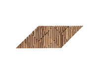 Teak houten wandpaneel modern (10x) - afbeelding 3 van  3
