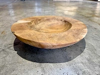 Teak schaal 40 cm - afbeelding 2 van  2