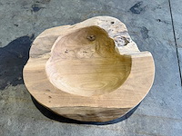 Teak schaal 40 cm - afbeelding 1 van  2