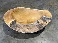 Teak schaal 40cm. - afbeelding 1 van  2