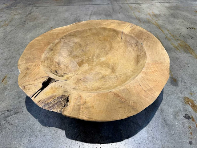 Teak schaal 60 cm - afbeelding 1 van  1