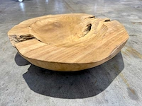 Teak schaal 60 cm - afbeelding 2 van  2