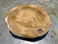 Teak schaal 60 cm - afbeelding 2 van  2