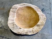 Teak schaal 60 cm - afbeelding 2 van  2
