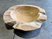 Teak schaal 60 cm - afbeelding 1 van  2
