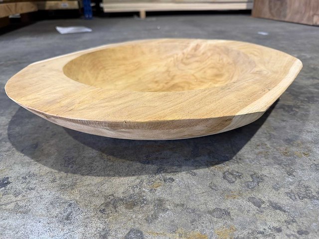 Teak schaal 60cm. - afbeelding 2 van  2