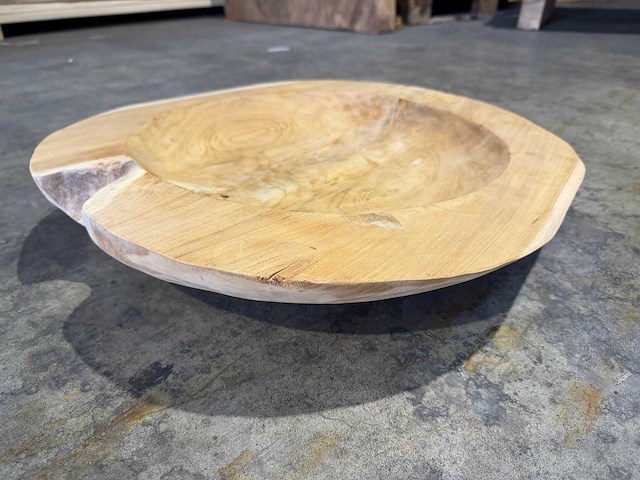 Teak schaal 60cm. - afbeelding 2 van  2