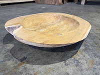 Teak schaal 60cm. - afbeelding 2 van  2