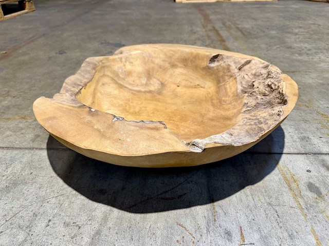 Teak schaal 60cm. - afbeelding 1 van  2