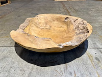 Teak schaal 60cm. - afbeelding 1 van  2