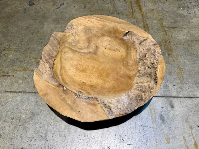 Teak schaal 60cm. - afbeelding 2 van  2