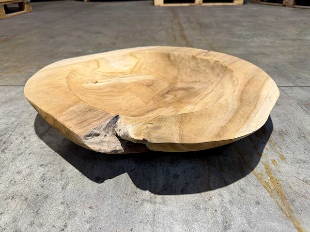 Teak schaal 60cm. - afbeelding 1 van  2