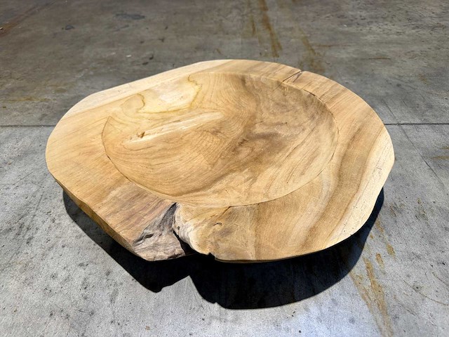 Teak schaal 60cm. - afbeelding 2 van  2