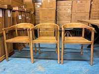 Teak tuinstoel (3x) - afbeelding 3 van  9