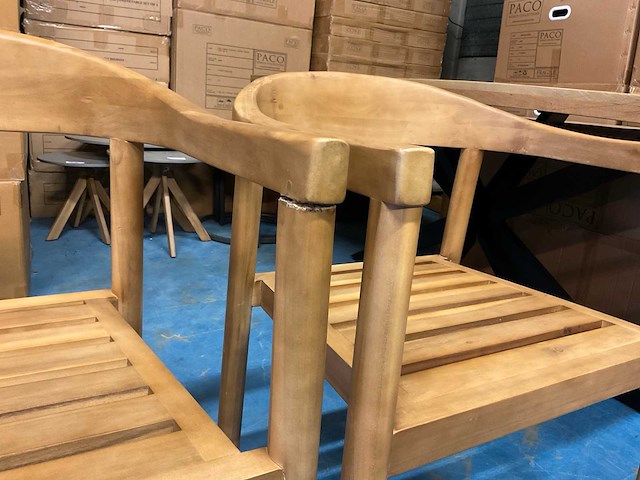 Teak tuinstoel (3x) - afbeelding 9 van  9